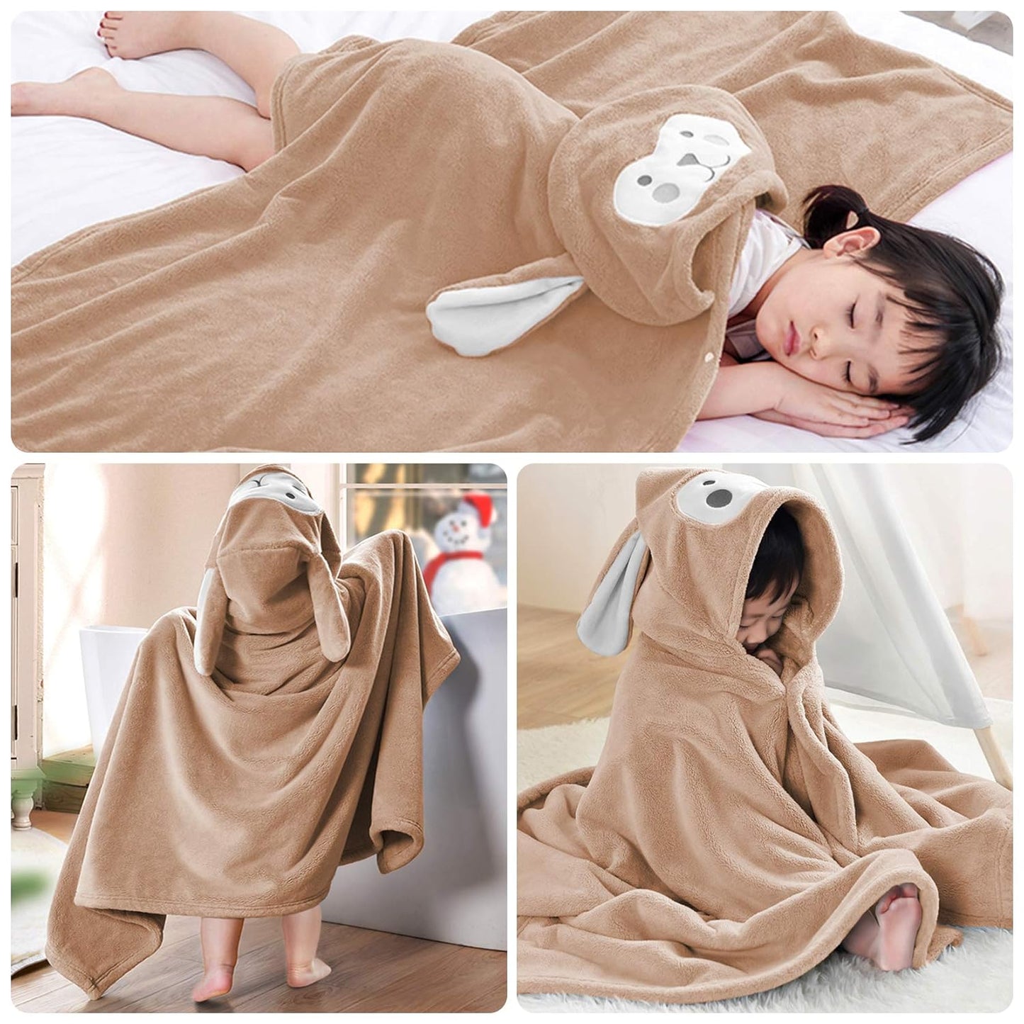 Kids Ultra Soft Hooded Bath Towel