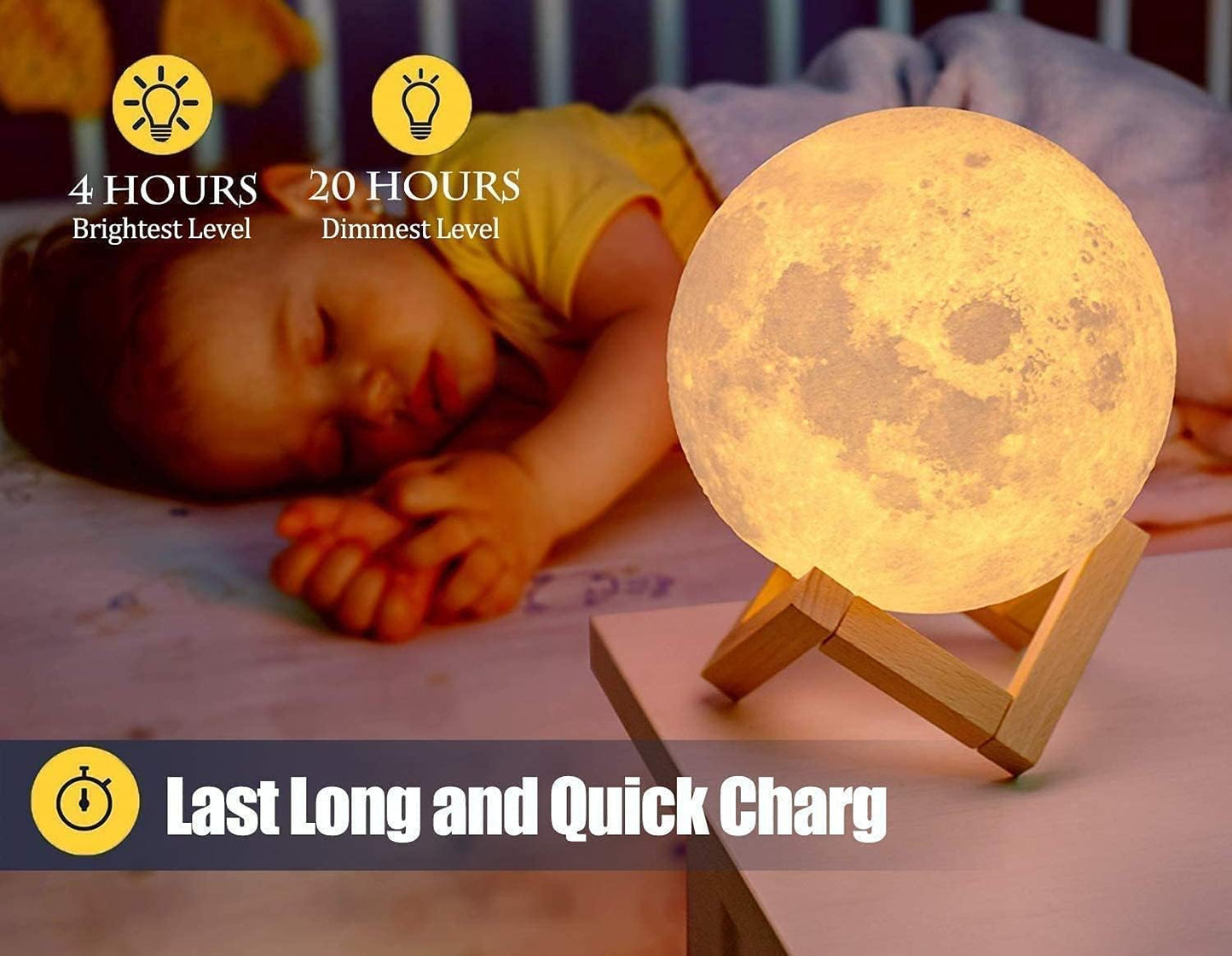 Moon Lamp with Stand